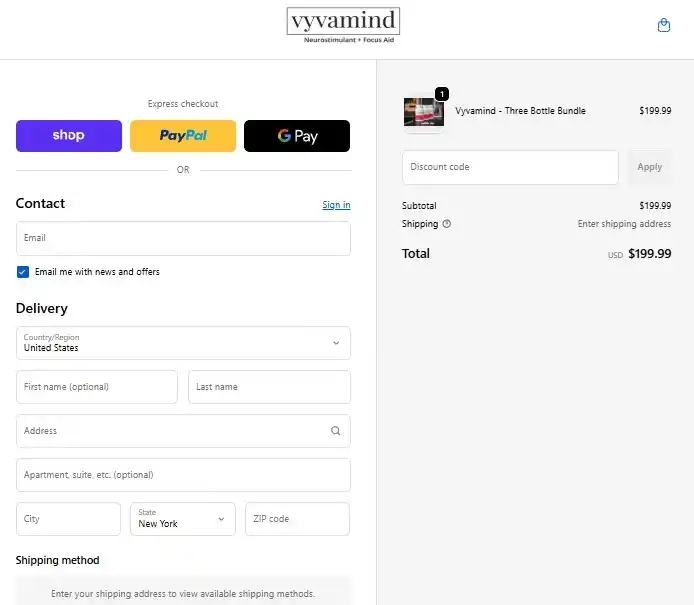 Vyvamind Vyvamind Order Page